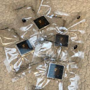 Bape space camo keychains